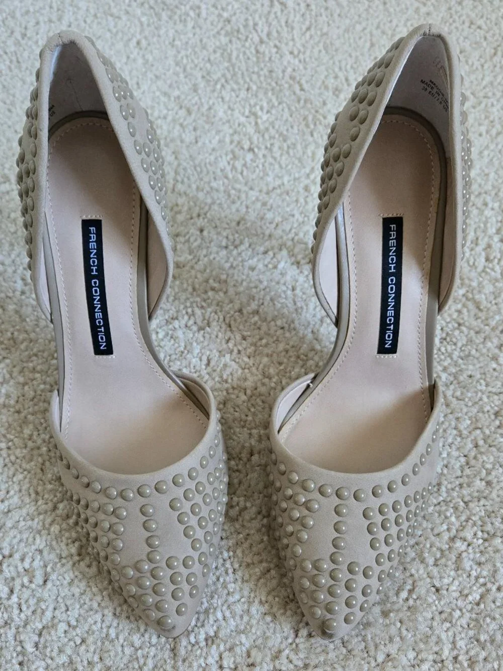 French Connection studded high heel pumps/ Maggie